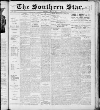 cover page of Southern Star (Skibbereen) published on April 1, 1905