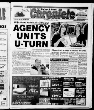 cover page of Stafford & Stone Chronicle published on May 27, 2004
