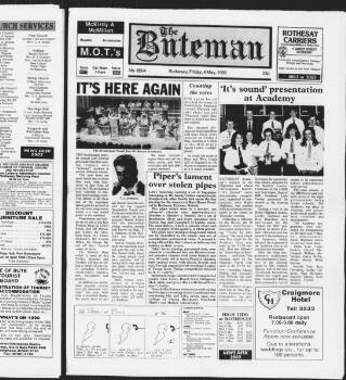 cover page of Buteman published on May 4, 1990
