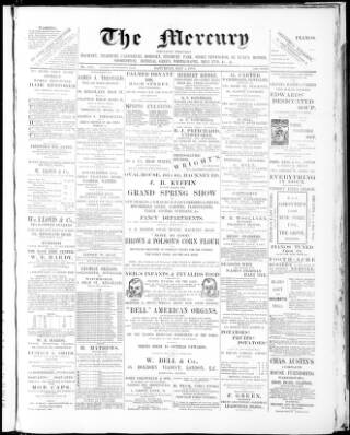 cover page of Hackney Mercury published on May 4, 1889