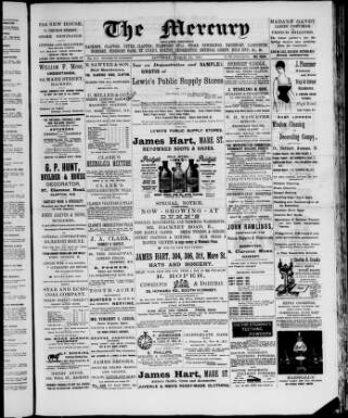 cover page of Hackney Mercury published on March 19, 1898