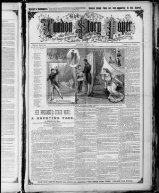 cover page of Fireside Companion published on May 4, 1895