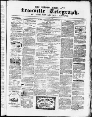 cover page of Codnor Park and Ironville Telegraph published on May 4, 1861
