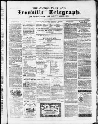 cover page of Codnor Park and Ironville Telegraph published on November 2, 1861