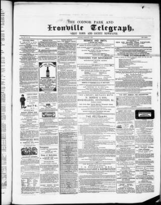 cover page of Codnor Park and Ironville Telegraph published on February 2, 1867
