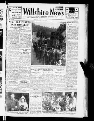 cover page of Wiltshire News published on June 18, 1948