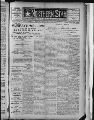 cover page of Northern Star (Belfast) published on February 2, 1901