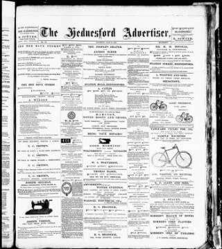 cover page of Hednesford Advertiser published on June 18, 1892