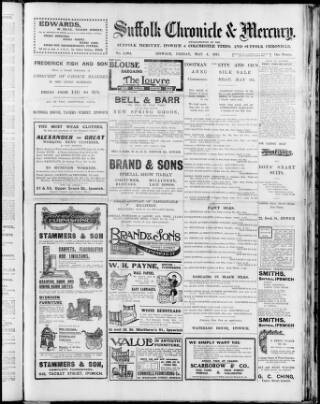 cover page of Suffolk Chronicle published on May 4, 1917
