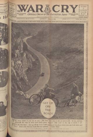 cover page of War Cry published on June 18, 1932