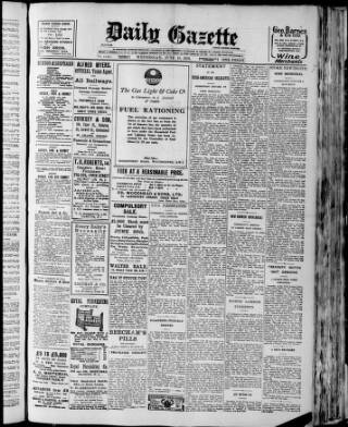cover page of Islington Gazette published on June 18, 1919