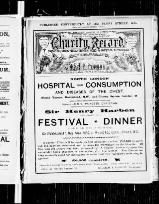 cover page of Charity Record published on May 4, 1899