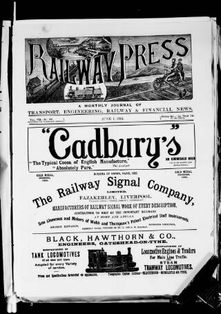 cover page of Railway Press published on June 1, 1894