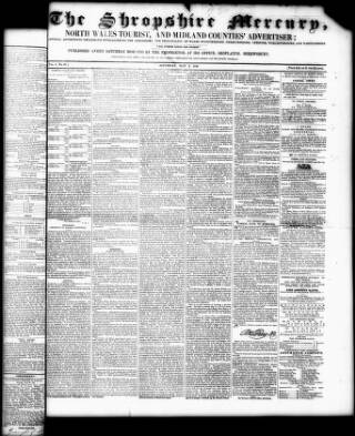 cover page of Shropshire Mercury published on May 2, 1840