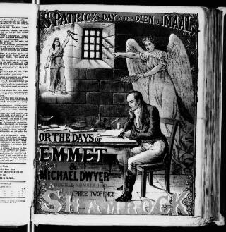 cover page of Shamrock published on March 19, 1887