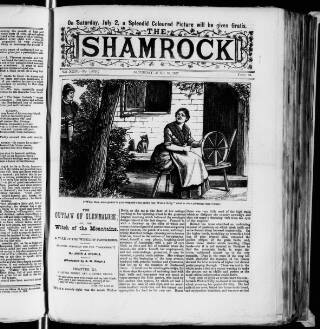 cover page of Shamrock published on June 18, 1887