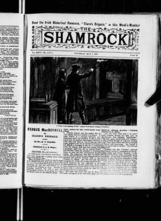 cover page of Shamrock published on May 4, 1889