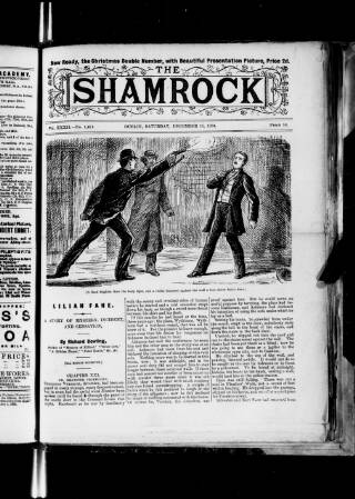cover page of Shamrock published on December 15, 1894