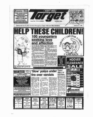cover page of East Hull Target published on March 3, 1993