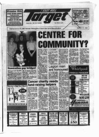 cover page of East Hull Target published on March 17, 1993