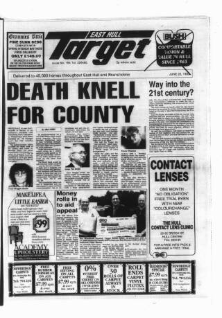 cover page of East Hull Target published on June 23, 1993