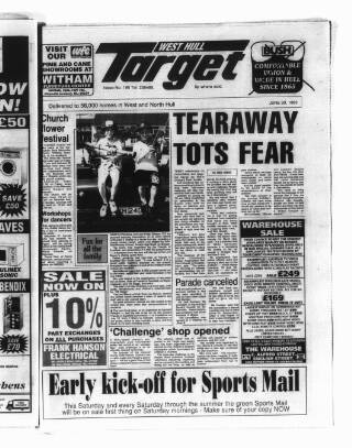 cover page of West Hull Target published on June 30, 1993
