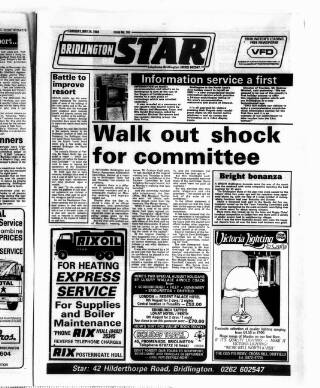 cover page of Bridlington Star published on May 29, 1986