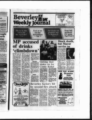 cover page of Beverley Weekly Journal published on March 9, 1989