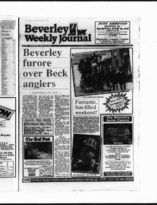 cover page of Beverley Weekly Journal published on June 22, 1989