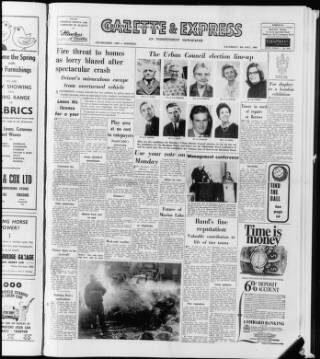 cover page of Burnham Gazette and Visitors' List & Highbridge Advertiser published on May 4, 1968