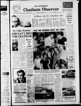 cover page of Chatham, Rochester and Brompton Observer published on March 19, 1965
