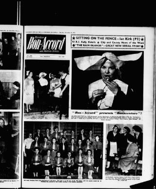 cover page of Aberdeen Bon-Accord & Northern Pictorial published on November 28, 1957