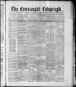 cover page of Connaught Telegraph published on June 18, 1898