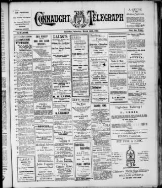 cover page of Connaught Telegraph published on March 19, 1910
