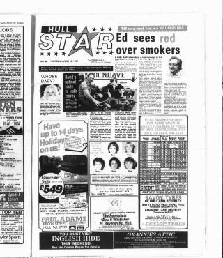 cover page of Hull Star published on June 18, 1981