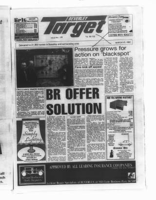 cover page of Beverley Target published on March 18, 1992