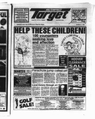 cover page of Haltemprice Target published on March 3, 1993