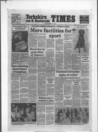 cover page of Hull & Yorkshire Times published on February 2, 1979
