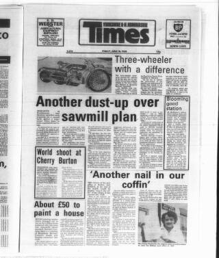 cover page of Hull & Yorkshire Times published on June 18, 1982