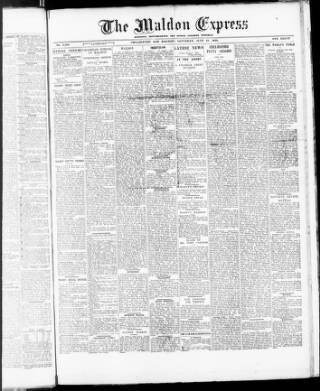 cover page of Maldon Express published on June 18, 1932