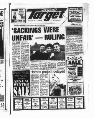 cover page of Holderness Target published on February 4, 1993