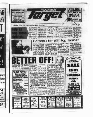 cover page of Holderness Target published on March 4, 1993