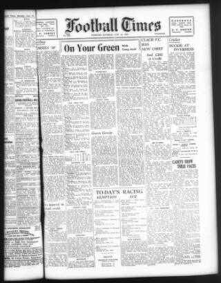 cover page of Highland News and Football Times published on June 18, 1949