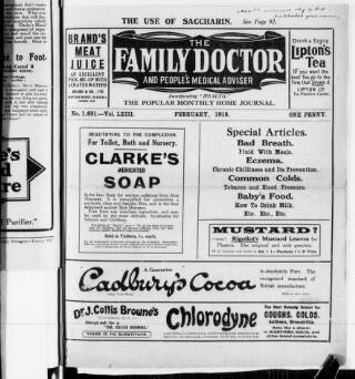 cover page of Family Doctor and People's Medical Adviser published on February 1, 1918