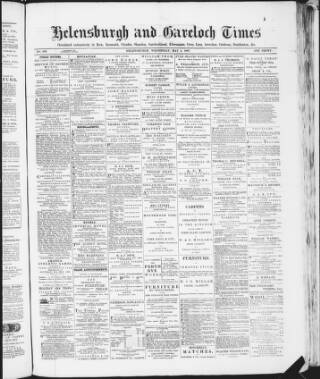 cover page of Helensburgh and Gareloch Times published on May 4, 1887