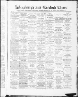 cover page of Helensburgh and Gareloch Times published on May 4, 1892