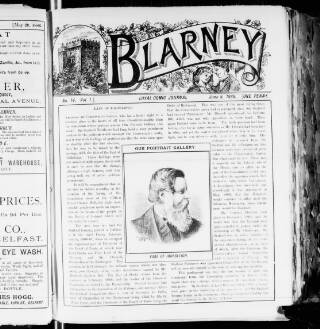 cover page of Blarney published on June 5, 1886