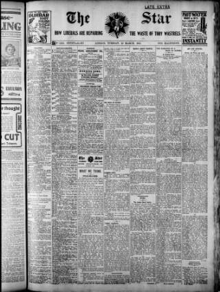 cover page of Star published on March 19, 1907