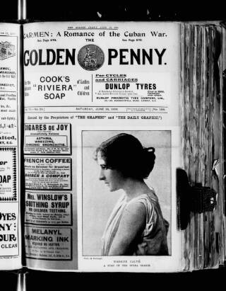 cover page of Golden Penny published on June 18, 1898