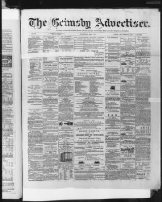 cover page of Grimsby Advertiser published on May 4, 1872